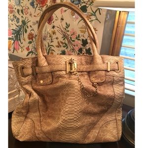 Rachel Zoe Snake Skin Neutral Purse